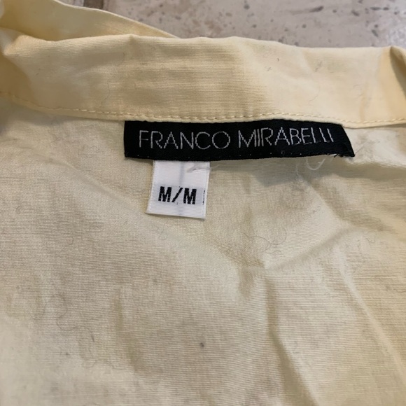 Franco Mirabelli Sleeveless Tie-Neck Blouse Medium - Picture 2 of 5